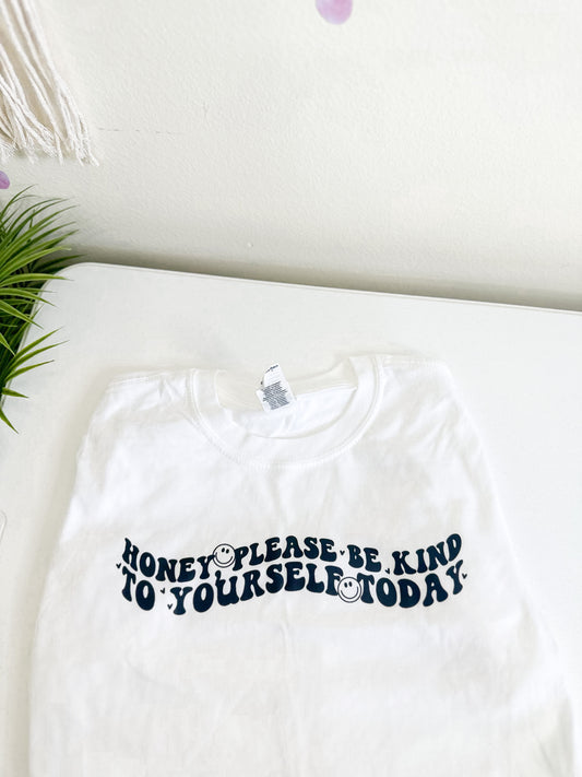 Honey, Be Kind Smiley Tee